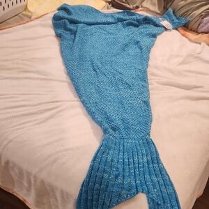 Blue Mermaid Tail Blanket for Pets